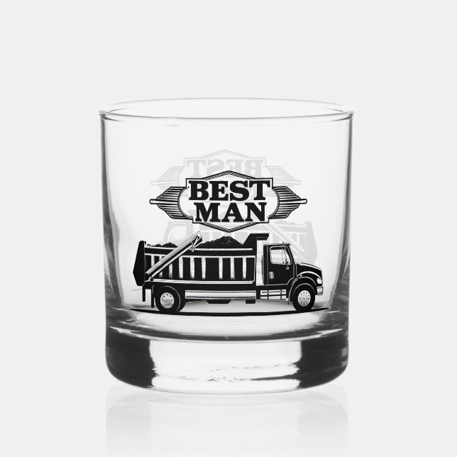 Best Man  Whiskey Glass (Front)