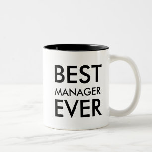 Best Manager Ever Office Gift to personalise Two-Tone Coffee Mug
