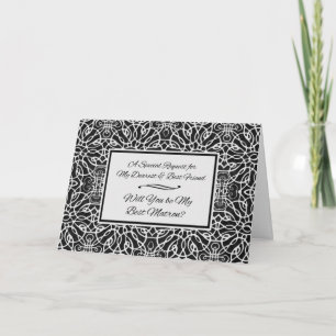 Best Matron of Honour Invitation for a Best Friend