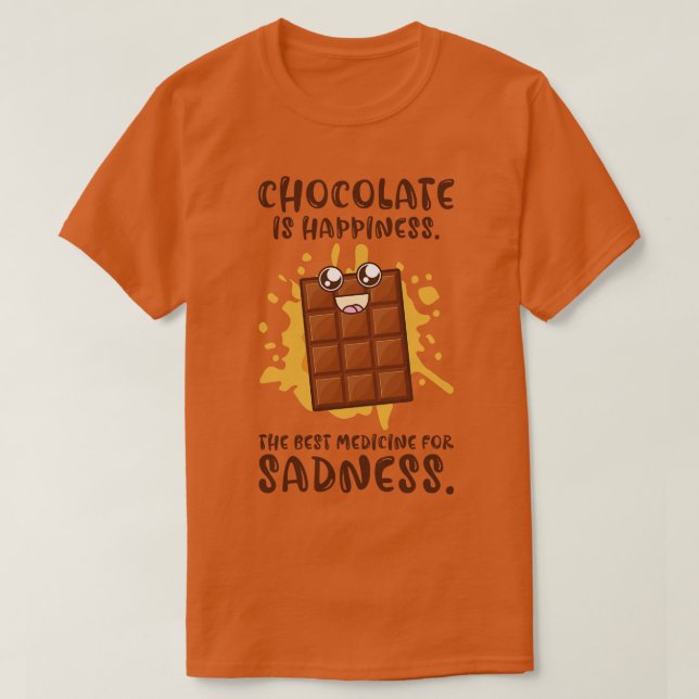 Best Medicine Chocolate Dessert Chocolate Lover Ha T-Shirt (Design Front)