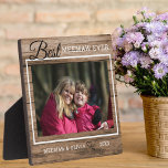 Best Meemaw Ever Custom Photo Rustic Wood   Plaque<br><div class="desc">A simple and memorable gift for your adorable grandma!</div>
