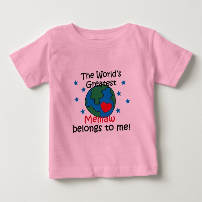 Best Memaw Belongs to me Baby T-Shirt (Front)