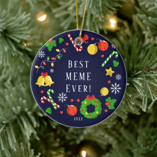 Best Meme Ever 2 Sided Ceramic Tree Decoration (Tree)