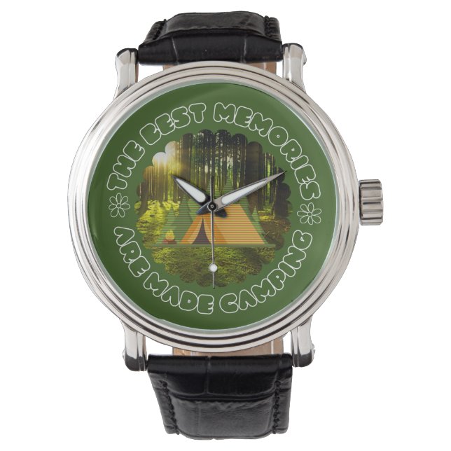 Best memories are made camping - camper  watch (Front)
