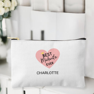 "Best Midwife Ever"–A Heartfelt Gift for Midwives Accessory Pouch