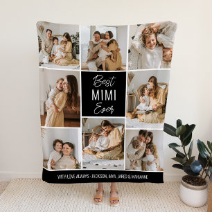 Best MIMI Ever Custom Fleece Blanket