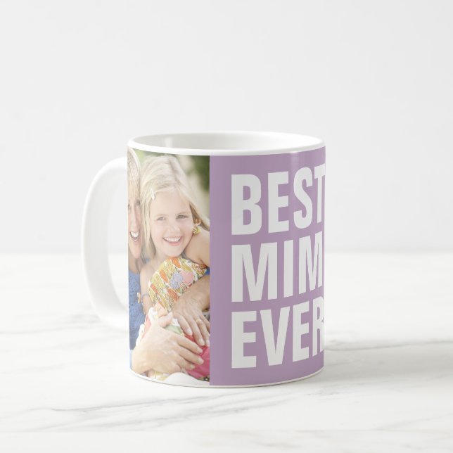 Best. Mimi. Ever. Mother's Day 2 Photo Coffee Mug (Front Left)