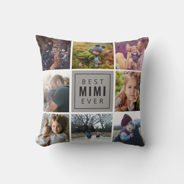 Best Mimi Ever Photo Cushion (Front)