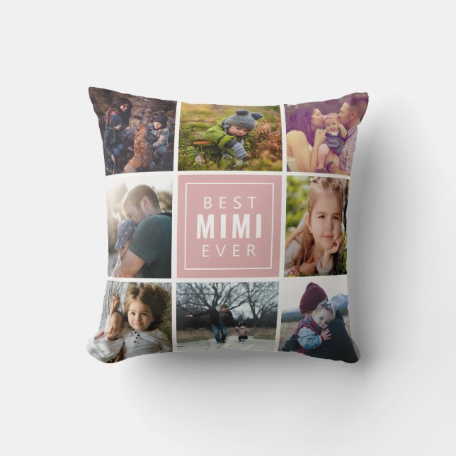 Best Mimi Ever Photo Cushion (Front)