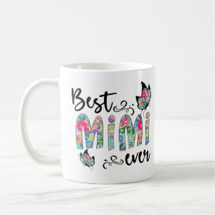 Best Mimi Ever Shirt Flower Decor Thanksgiving Wom Coffee Mug