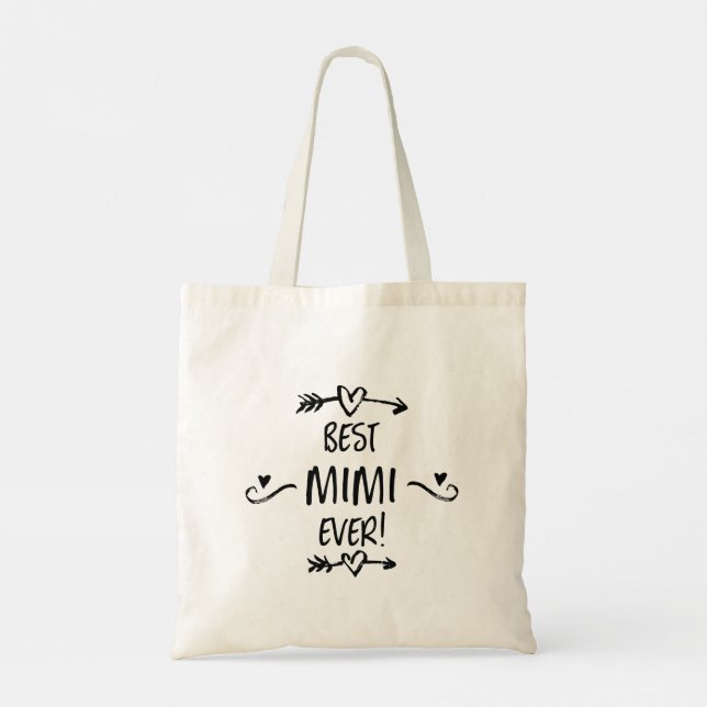 Best Mimi Ever Tote Bag (Back)