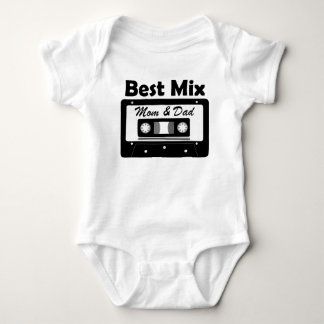 Best Mix Mom and Dad Baby Shower Gift  Bodysuit
