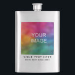 Best Modern Upload Photo Picture Or Logo Template Hip Flask<br><div class="desc">Custom Your Image Photo Picture Or Business Company Corporate Here Elegant Modern Trendy Template Classic Flask.</div>
