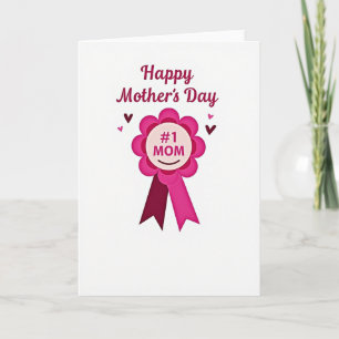 Best Mom Award Floral Card