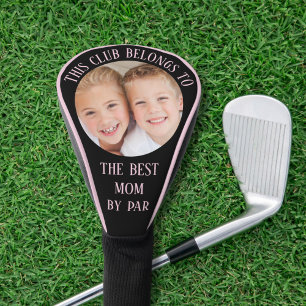 Best Mom By Par Photo Black Pink Golf Head Cover