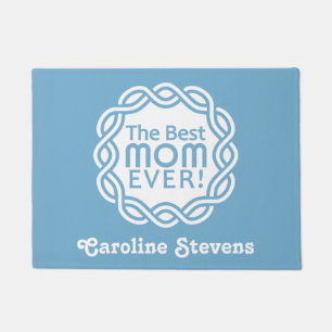 BEST MOM custom name & colour door mats