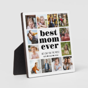 Best Mom Ever 12 Photo Collage Plaque