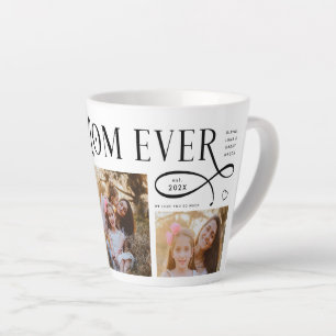 Best Mom Ever 3 Photos Heart Mothers Day Gifts Latte Mug