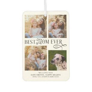 Best Mom Ever 4 Photos Mothers Day Gifts       Car Air Freshener