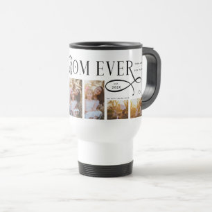 Best Mom Ever 5 Photos Heart Mothers Day Gifts Travel Mug