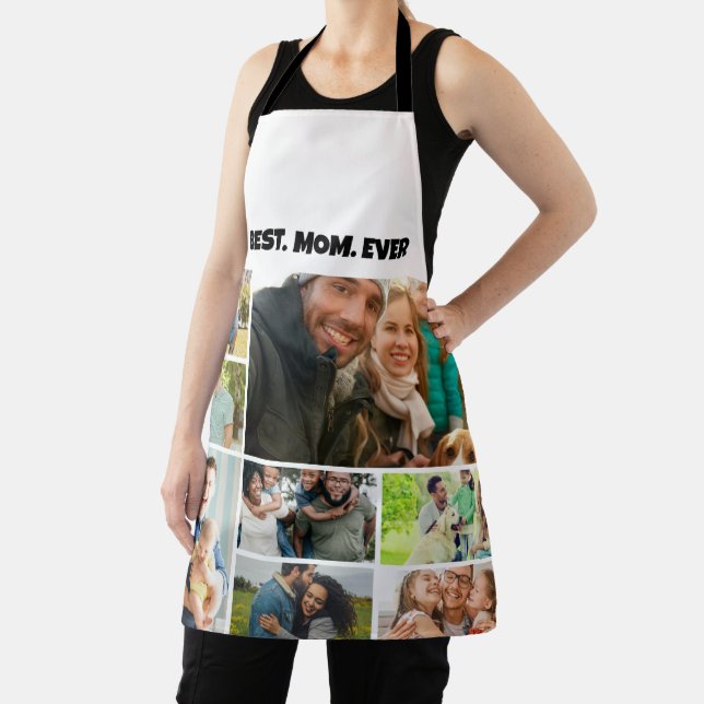Best Mom Ever – 8 Photo Collage Frame Template Apron (Insitu)