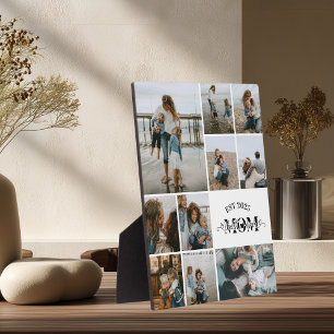 Best Mom Ever Custom Photo Collage Plaque