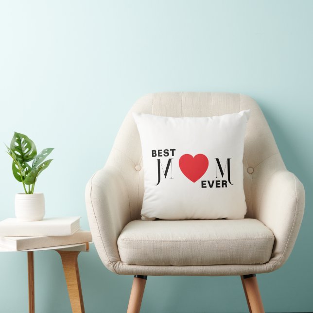 Best MOM Ever Decorative Pillow for Mum (Chair)