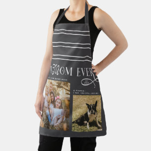Best Mom Ever Family Photos Heart Mothers Day Apron