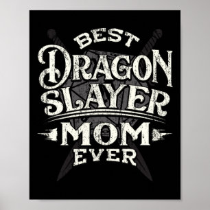 Best Mom Ever Funny Mother's Day Rpg Gamer Women Poster