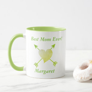 Best Mom Ever Heart Theme Mug