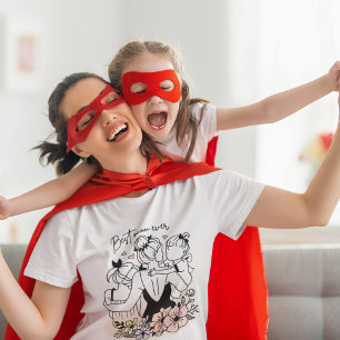 Best Mom ever mom, children and flowers ladies T-Shirt