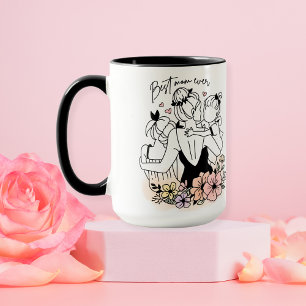 Best Mom ever mom, custom children and flowers Mug