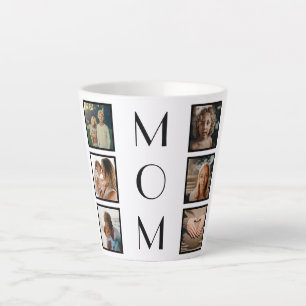 Best Mom Ever Mother’s Day Family 6 Photo Collage Latte Mug