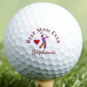 Best Mom Ever Mother's Day - Floral Sports Golf Balls