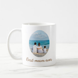 Best Mom ever Mug with photo Modern Simple