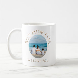 Best Mom ever Mug with photo Modern Simple