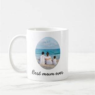 Best Mom ever Mug with photo Modern Simple
