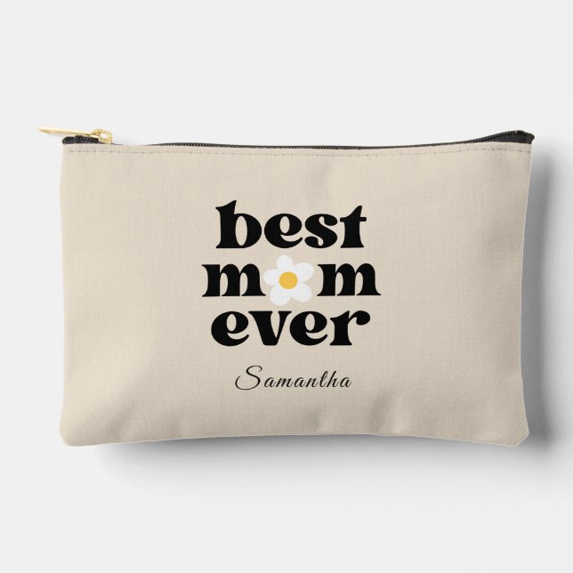 Best Mom Ever Personalized  Accessory Pouch (Front)