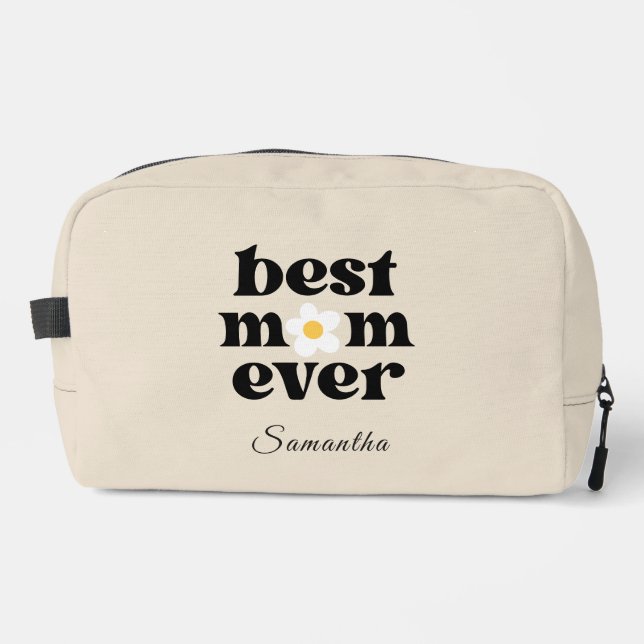 Best Mom Ever Personalized Mother's Day Dopp Kit (Front)