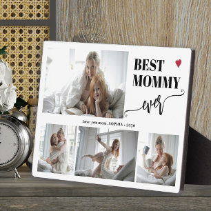 Best mom ever photo collage keepsake plaque