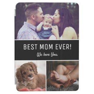 Best Mom Ever Photo Collage Memory Pictures iPad Air Cover