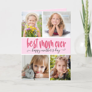 Best Mom Ever Photo Mother's Day Card