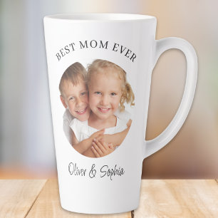 Best Mom Ever Photo Mother's Day Latte Mug