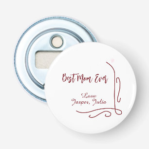 Best mom ever red love Spanish border stylish Bottle Opener