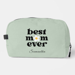 Best Mom Ever Sage Green Personalized Mother's Day Dopp Kit