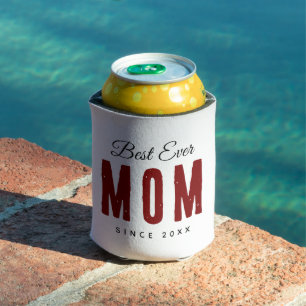 Best Mom Ever Since 20XX Modern Simple Preppy  Can Cooler