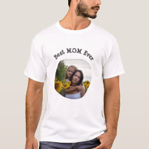 Best MOM Ever upload your square family photo T-Shirt