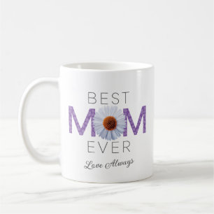 Best Mom Ever With Daisy Image Print (Purple v2) C Coffee Mug