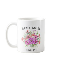 best mom floral bouquet mother's day coffee