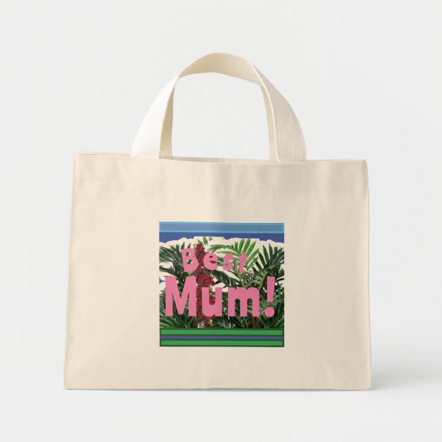 Best Mom! Mini Tote Bag (Front)